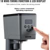 imageVEVOR Milkshake Maker 375W x 2 Electric Machine Commercial Double Heads Drink Mixer Blender LED Intelligent Microswitch 3Speed Mixer With 2 x 820 ml Stainless Steel CupsSingle Head Digital