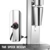 imageVEVOR Milkshaker Kit Stainless Steel Electric Milkshake Maker 180W Drink Blender Single Head Classic Milkshaking Maker with 800ml Cup Silver Milkshake Maker Machine 2 Speed AdjustableSliver