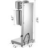 imageVEVOR Milkshaker Kit Stainless Steel Electric Milkshake Maker 180W Drink Blender Single Head Classic Milkshaking Maker with 800ml Cup Silver Milkshake Maker Machine 2 Speed AdjustableSliver