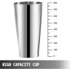 imageVEVOR Milkshaker Kit Stainless Steel Electric Milkshake Maker 180W Drink Blender Single Head Classic Milkshaking Maker with 800ml Cup Silver Milkshake Maker Machine 2 Speed AdjustableSliver