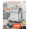 imageVEVOR Pizza Dough Roller Sheeter 316 Inch Semiautomatic Stainless Steel Pizza Press Commercial Electric 390W Pasta Maker Machine 260 pcs Per Hour Adjustable Thickness with Dough Press Lid316 Inch