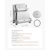 imageVEVOR Pizza Dough Roller Sheeter 316 Inch Semiautomatic Stainless Steel Pizza Press Commercial Electric 390W Pasta Maker Machine 260 pcs Per Hour Adjustable Thickness with Dough Press Lid316 Inch