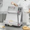 imageVEVOR Pizza Dough Roller Sheeter 316 Inch Semiautomatic Stainless Steel Pizza Press Commercial Electric 390W Pasta Maker Machine 260 pcs Per Hour Adjustable Thickness with Dough Press Lid316 Inch