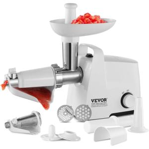 imageVEVOR Electric Tomato Strainer 300W Tomato Sauce Maker Machine 4 LBSMin Food Strainer and Sauce Maker Pure Copper Motor Food Mill with Reverse Function for Tomato Strawberry Blueberry Sauce300W