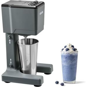 imageVEVOR Milkshake Maker 150W Single Head Milkshaking Machine Height Ajustable DualSpeed Adjustment Drink Mixer Blender with 820ml Stainless Steel Cup for Home Kitchen Bar amp Beverage ShopAdjustable Head