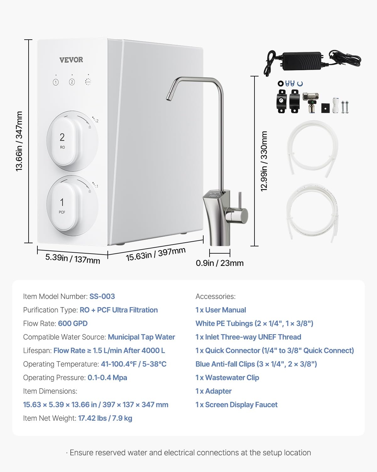 image:imageVEVOR Skincare Water Filter Faucet Mount Water Filters with MicroNano Bubble for Skin Sink Tap Purifier Removes Chlorine with 1 Filter for Kitchen and Bathroom Faucets Pink  GoldWhite