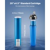 image:imageVEVOR KDF Whole House Water Filter 20 x 45 Inch Universal Fit Cartridge 100000 Gal Capacity Coconut Shell GAC  Copper Zinc Alloy Reduces Heavy Metals Chlorine Bad Taste amp OdorIron  Manganese Filter