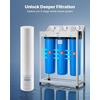 image:imageVEVOR KDF Whole House Water Filter 20 x 45 Inch Universal Fit Cartridge 100000 Gal Capacity Coconut Shell GAC  Copper Zinc Alloy Reduces Heavy Metals Chlorine Bad Taste amp OdorSED Filter