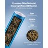 image:imageVEVOR KDF Whole House Water Filter 20 x 45 Inch Universal Fit Cartridge 100000 Gal Capacity Coconut Shell GAC  Copper Zinc Alloy Reduces Heavy Metals Chlorine Bad Taste amp OdorKDF Filter