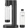 image:imageVEVOR Sparkling Water Maker Soda Maker Machine for Home Carbonating Seltzer Water Starter Kit with 2 BPAfree 1L PET Bottles Compatible with Mainstream Screwin 60L CO2 CylinderNOT Included Black2 bottles