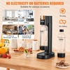 image:imageVEVOR Sparkling Water Maker Soda Maker Machine for Home Carbonating Seltzer Water Starter Kit with 2 BPAfree 1L PET Bottles Compatible with Mainstream Screwin 60L CO2 CylinderNOT Included Black2 bottles