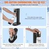 image:imageVEVOR Sparkling Water Maker Soda Maker Machine for Home Carbonating Seltzer Water Starter Kit with 2 BPAfree 1L PET Bottles Compatible with Mainstream Screwin 60L CO2 CylinderNOT Included Black2 bottles