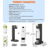 image:imageVEVOR Sparkling Water Maker Soda Maker Machine for Home Carbonating Seltzer Water Starter Kit with 2 BPAfree 1L PET Bottles Compatible with Mainstream Screwin 60L CO2 CylinderNOT Included Black1 Bottle