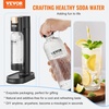 image:imageVEVOR Sparkling Water Maker Soda Maker Machine for Home Carbonating Soda Maker with 2 BPAfree 1L PET Bottles CO2 CylinderNot Contain CO2 GAS Compatible with Mainstream Screwin 60L CO2 Cylinder2 Bottles  1 CO2 Cylinders