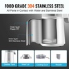 image:imageVEVOR Water Distiller 6L16 Gallon Larger Pure Water Purifier Filter for Home Table Countertop 900W Glass Pot Distilled Maker Stainless Steel Interior Drinking Machine to Make Clean WaterWhite