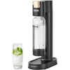 image:imageVEVOR Sparkling Water Maker Soda Maker Machine for Home Carbonating Seltzer Water Starter Kit with 2 BPAfree 1L PET Bottles Compatible with Mainstream Screwin 60L CO2 CylinderNOT Included Black1 Bottle