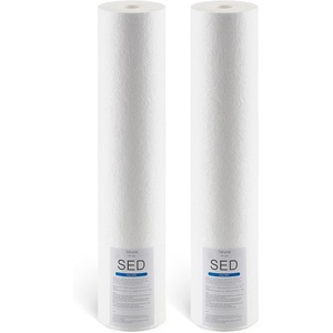 image:imageVEVOR KDF Whole House Water Filter 20 x 45 Inch Universal Fit Cartridge 100000 Gal Capacity Coconut Shell GAC  Copper Zinc Alloy Reduces Heavy Metals Chlorine Bad Taste amp OdorSED Filter