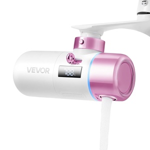 image:imageVEVOR Skincare Water Filter Faucet Mount Water Filters with MicroNano Bubble for Skin Sink Tap Purifier Removes Chlorine with 1 Filter for Kitchen and Bathroom Faucets Pink  GoldRose Red