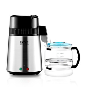 image:imageVEVOR Water Distiller 6L16 Gallon Larger Pure Water Purifier Filter for Home Table Countertop 900W Glass Pot Distilled Maker Stainless Steel Interior Drinking Machine to Make Clean WaterSilver