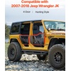 image:imageVEVOR Jeep JK Tube Doors 4 Door Fit for 20072018 Jeep Wrangler JK Hunting Style Jeep Tubular Door with Rubber Pads amp Toughened Steel Tube amp HeavyDuty Hinges amp OE LatchJK 4door