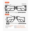 image:imageVEVOR Jeep Tube Doors 4 Door Adventure Style Jeep JK Tubular Door Fit for 20072018 Jeep Wrangler JK with HeavyDuty Hinges amp OE Latch amp Rubber Pads amp Toughened Steel TubeJK