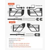 image:imageVEVOR Jeep Tube Doors 4Door Compatible with 20072018 Jeep Wrangler JK Unlimited Steel Off Road Front amp Rear Tubular Half Doors with DOT Certified Side View Mirrors Storage Bag and Rubber PadsJLJT