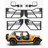 image:imageVEVOR Jeep Tube Doors 4Door Compatible with 20072018 Jeep Wrangler JK Unlimited Steel Off Road Front amp Rear Tubular Half Doors with DOT Certified Side View Mirrors Storage Bag and Rubber PadsJLJT