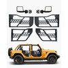 image:imageVEVOR Jeep Tube Doors 4Door Compatible with 20072018 Jeep Wrangler JK Unlimited Steel Off Road Front amp Rear Tubular Half Doors with DOT Certified Side View Mirrors Storage Bag and Rubber PadsJK