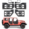 image:imageVEVOR Jeep Tube Doors 2Door Hunting Style Jeep Tubular Door with HeavyDuty Hinges amp OE Latch Jeep Doors with Rear View Mirrors Fit for 20182026 Jeep Wrangler JL amp 20202026 Jeep Gladiator JTSoldier Style