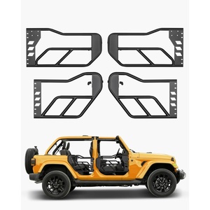 image:imageVEVOR Jeep Tube Doors 4 Door Adventure Style Jeep JK Tubular Door Fit for 20072018 Jeep Wrangler JK with HeavyDuty Hinges amp OE Latch amp Rubber Pads amp Toughened Steel TubeJK
