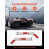 image:imageVEVOR Angled Spring Loaded Mud Flap Hangers 118 Bolt Spacing Mudflap Hangers for Semi Trucks 1 Pair Heavy Duty Semi Truck Mud Flap Hanger Set with Reflective Strips Black212