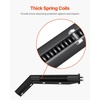 image:imageVEVOR Angled Spring Loaded Mud Flap Hangers 118 Bolt Spacing Mudflap Hangers for Semi Trucks 1 Pair Heavy Duty Semi Truck Mud Flap Hanger Set with Reflective Strips Black118