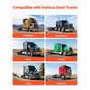image:imageVEVOR Quarter Fenders for Semi Trucks 24 x 24 Semi Truck Fenders with Tube Bracket and Mounting Hardware 1 Pair Right amp Left Quarter Fender Set Fit for Freightliner Peterbilt KenworthPlastic