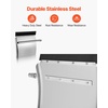 image:imageVEVOR Quarter Fenders for Semi Trucks 24 x 24 Semi Truck Fenders with Tube Bracket and Mounting Hardware 1 Pair Right amp Left Quarter Fender Set Fit for Freightliner Peterbilt KenworthsilverStainless Steel