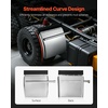 image:imageVEVOR Quarter Fenders for Semi Trucks 24 x 24 Semi Truck Fenders with Tube Bracket and Mounting Hardware 1 Pair Right amp Left Quarter Fender Set Fit for Freightliner Peterbilt KenworthsilverStainless Steel