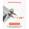 image:imageVEVOR Stainless Steel Mud Flap Hangers with Light Cutouts 212 Bolt Spacing Spring Loaded Mudflap Hangers for Semi Trucks 1 Pair Heavy Duty Semi Truck Mud Flap Hanger Set SilverSilver  118 Bolt Spacing
