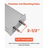 image:imageVEVOR Stainless Steel Mud Flap Hangers with Light Cutouts 212 Bolt Spacing Spring Loaded Mudflap Hangers for Semi Trucks 1 Pair Heavy Duty Semi Truck Mud Flap Hanger Set SilverSilver  Light Hole 212 Bolt Spacing