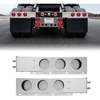 image:imageVEVOR Stainless Steel Mud Flap Hangers with Light Cutouts 212 Bolt Spacing Spring Loaded Mudflap Hangers for Semi Trucks 1 Pair Heavy Duty Semi Truck Mud Flap Hanger Set SilverSilver  Light Hole 212 Bolt Spacing
