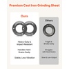 image:imageVEVOR 2PCS Grinding Sheets for Electric Grain Mill Grinder Cast Iron Dry Grinding Discs Replacement Grinding Plates Compatible with VEVOR GM001 GM002 GM003 Corn Spice Mill Grinder