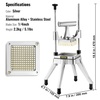 image:imageVEVOR Commercial Vegetable Fruit Chopper 14 Blade Heavy Duty Professional Food Dicer Kattex French Fry Cutter Onion Slicer Stainless Steel for Tomato Peppers Potato MushroomPush style 14
