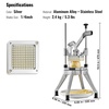 image:imageVEVOR Commercial Vegetable Fruit Chopper 14 Blade Heavy Duty Professional Food Dicer Kattex French Fry Cutter Onion Slicer Stainless Steel for Tomato Peppers Potato MushroomLever style 14