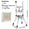 image:imageVEVOR Commercial Vegetable Fruit Chopper 14 Blade Heavy Duty Professional Food Dicer Kattex French Fry Cutter Onion Slicer Stainless Steel for Tomato Peppers Potato MushroomPush style 38