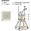 image:imageVEVOR Commercial Vegetable Fruit Chopper 38 Blade Professional Food Dicer Kattex French Fry Cutter Onion Slicer Stainless Steel for Tomato Peppers Potato Mushroom Upgrade Style 38
