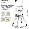 image:imageVEVOR Commercial Vegetable Fruit Chopper Stainless Steel French Fry Cutter w 4 Blades 14 38 12 Vegetable Chopper Dicer wStainless Bowl Heavy Duty Cutter for Potato Tomato Onion Mushroom14  38  12  6Wedge Slicer