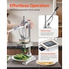 image:imageVEVOR Commercial Vegetable Fruit Chopper Stainless Steel French Fry Cutter w 4 Blades 14 38 12 Vegetable Chopper Dicer wStainless Bowl Heavy Duty Cutter for Potato Tomato Onion Mushroom14  38  12  Juicer Plate