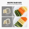 image:imageVEVOR Electric French Fry Cutter Potato Slicer with 12Inch and 38Inch Stainless Steel Blades Potato Cutter Chopper wAntislip Feet Great for Potato French Fries Cucumber Vegetables CarrotSilver