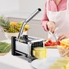 image:imageVEVOR French Fry Cutter Potato Slicer with 12Inch and 38Inch Stainless Steel Blades Manual Potato Cutter Chopper with Suction Cups Great for Potato French Fries Cucumber Vegetables Carrot12 inch  38 inch