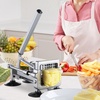 image:imageVEVOR French Fry Cutter Potato Slicer with 12Inch and 38Inch Stainless Steel Blades Manual Potato Cutter Chopper with Suction Cups Great for Potato French Fries Cucumber Vegetables Carrot12 inch38 inch Suctioncup