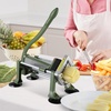 image:imageVEVOR French Fry Cutter Potato Slicer with Stainless Steel Blades Manual Potato Cutter Chopper with Suction Cups Great for Potato French Fries Cucumber Vegetables CarrotGreen