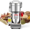 image:imageVEVOR 300g Electric Grain Mill Grinder High Speed 1500W Commercial Spice Grinders Stainless Steel Pulverizer Powder Machine for Dry Grains Spices Cereals Coffee Corn Pepper Swing TypeSilver